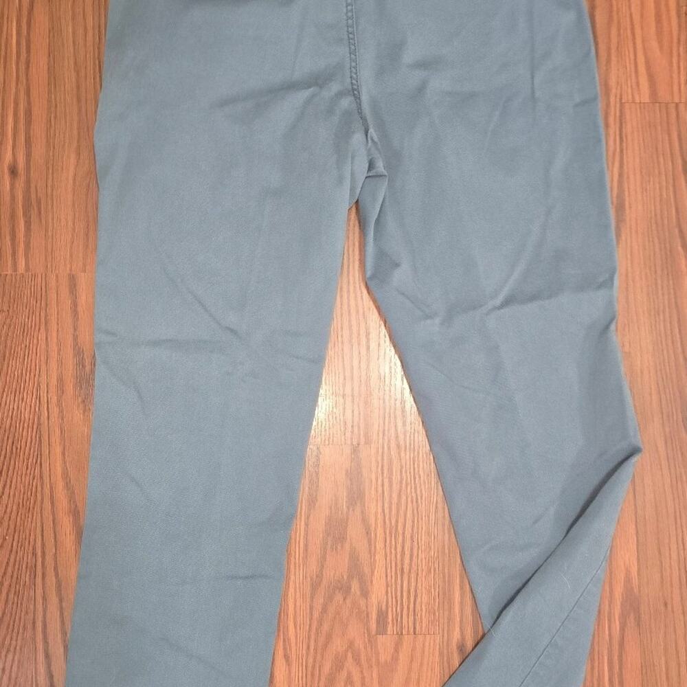 LL Bean Women Size 10 Pants Chinos Khakis Blue Organic Cotton Stretch - Picture 3 of 3